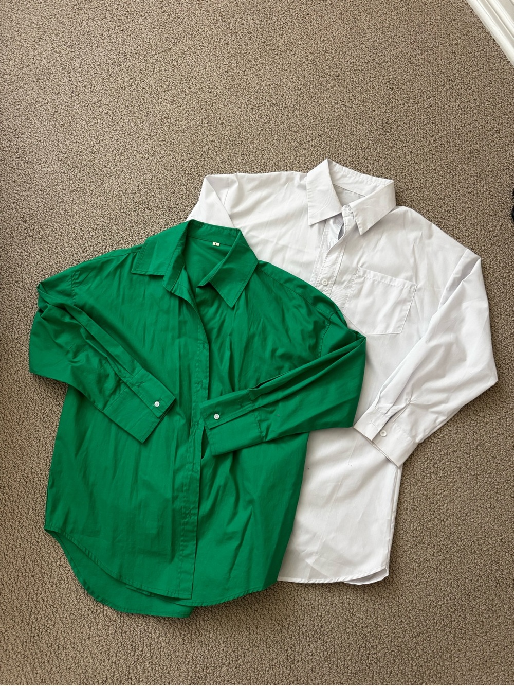 Classic Green Men's Button-Up Shirt
